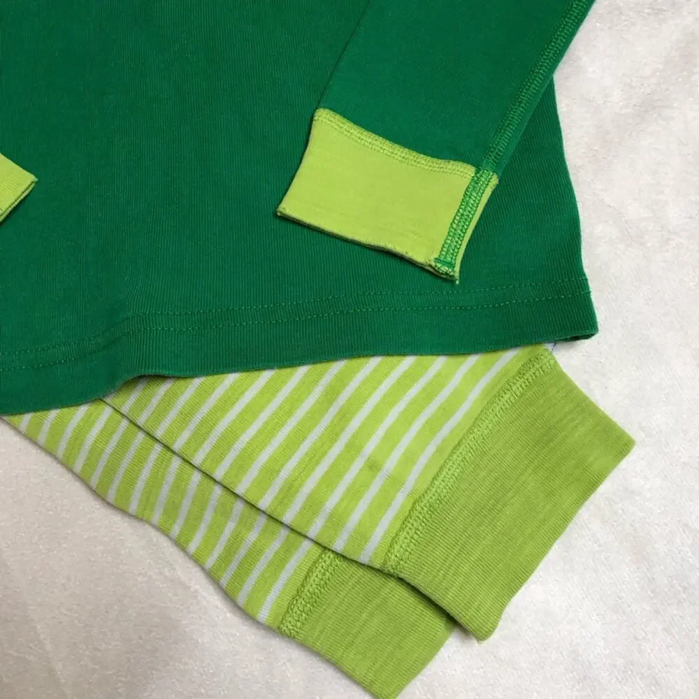 Hanna Andersson Moon and Back green dinosaur pajamas size 140 or US 10